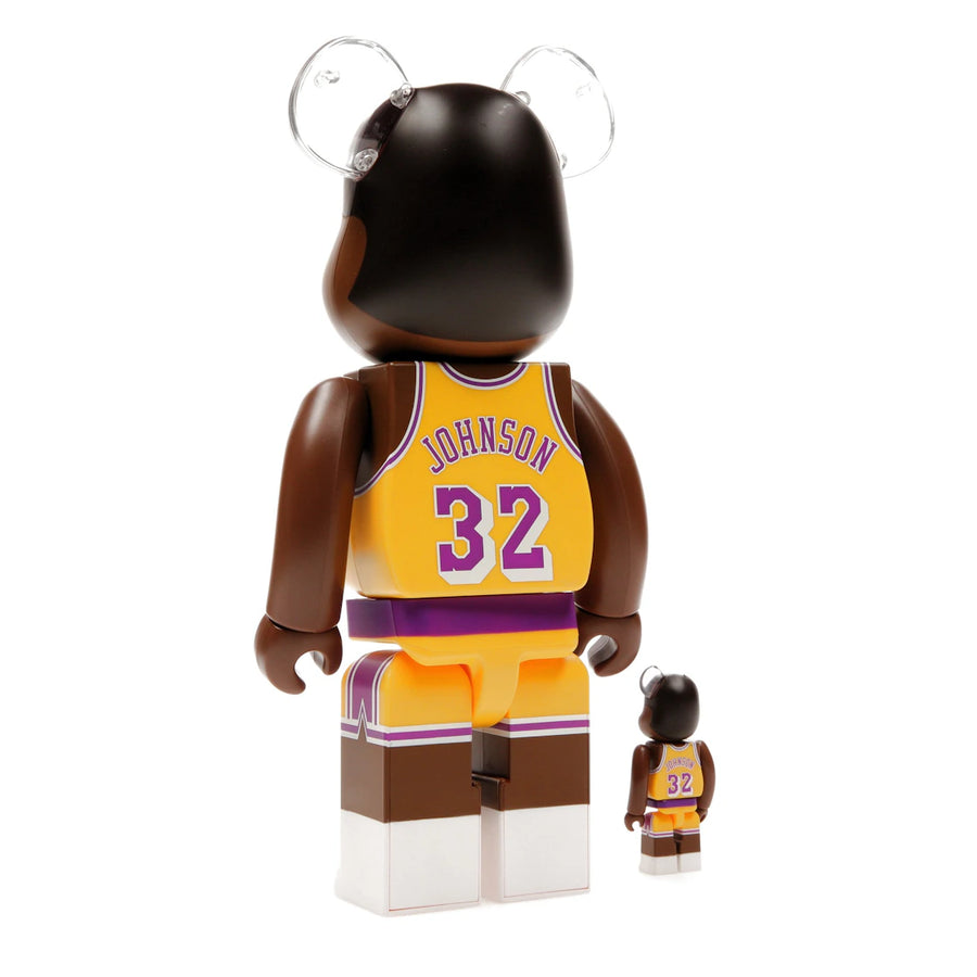 Bearbrick NBA Magic Johnson (Los Angeles Lakers) 100% & 400% Set