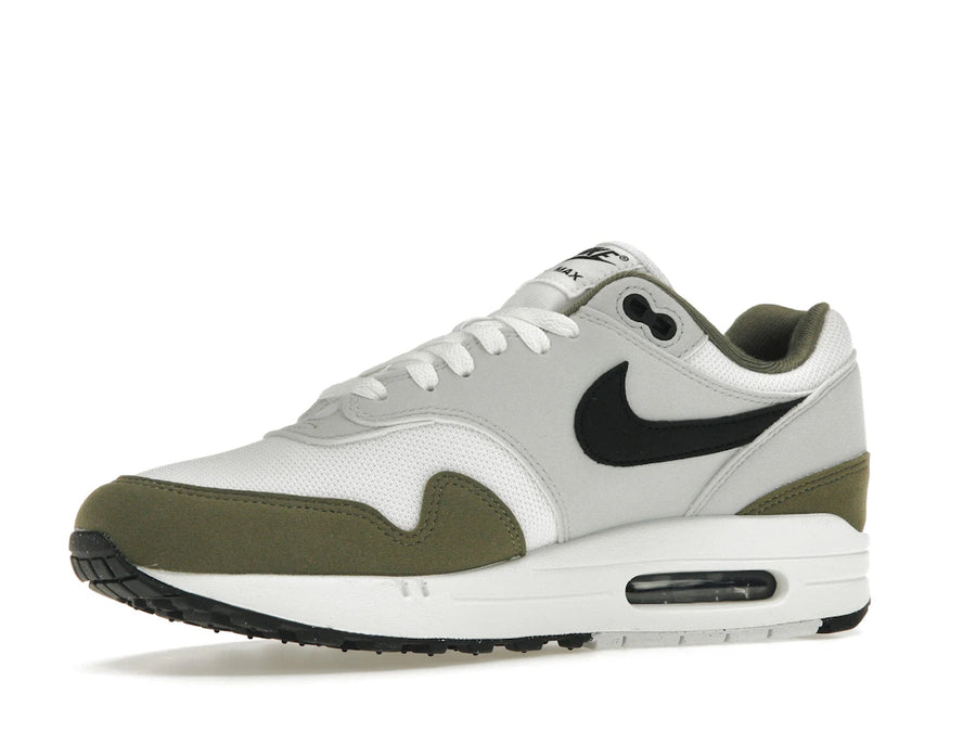 Nike Air Max 1 White Black Medium Olive