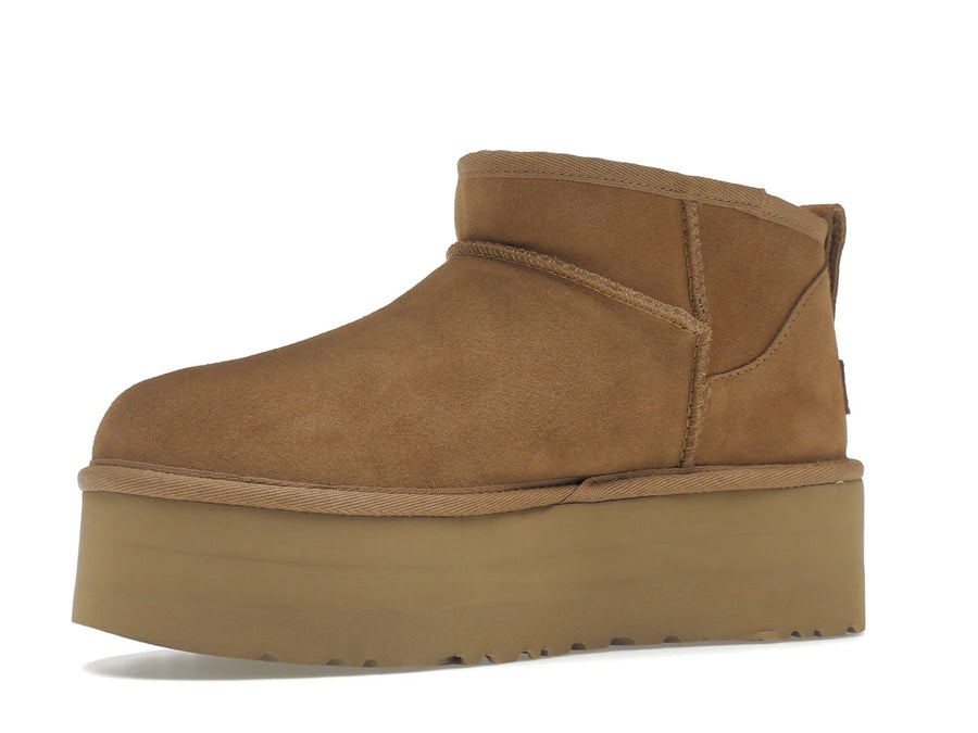 Bottes UGG Classic Ultra Mini Platform couleur châtaigne (Femme)