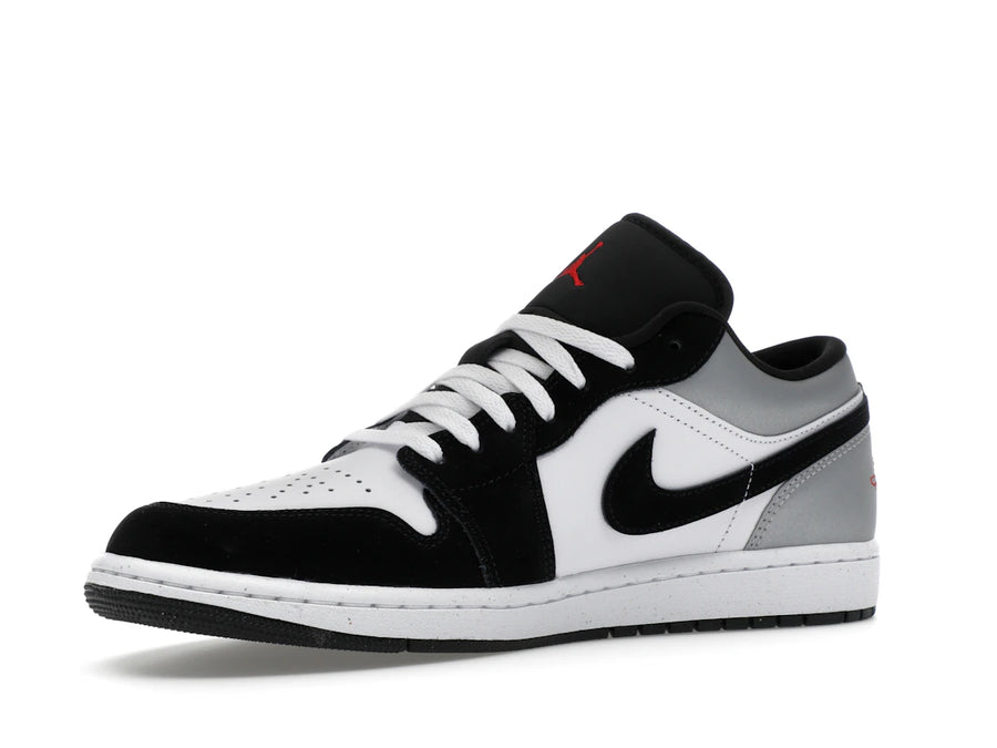 Jordan 1 Low SE White Fire Red Black Matte Silver