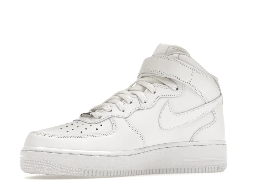 Nike Air Force 1 Mid Triple White (Femme)