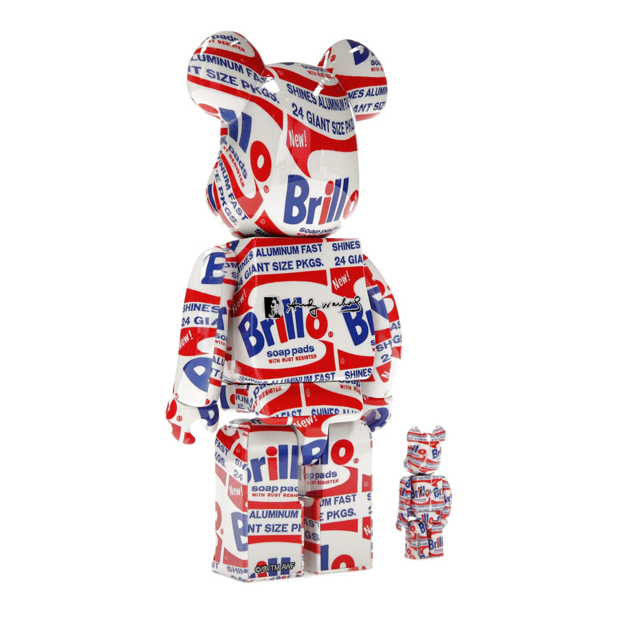 Coffret Bearbrick ANDY WARHOL « Brillo » 100 % et 400 %