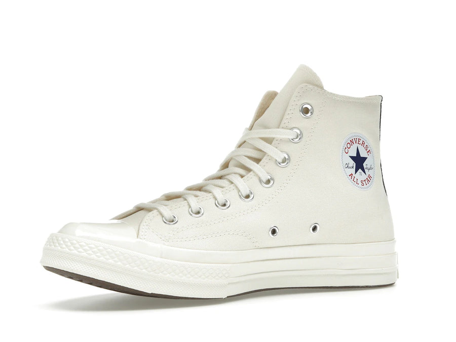 Converse Chuck Taylor All Star 70 Hi Comme des Garçons PLAY Single Heart Milk