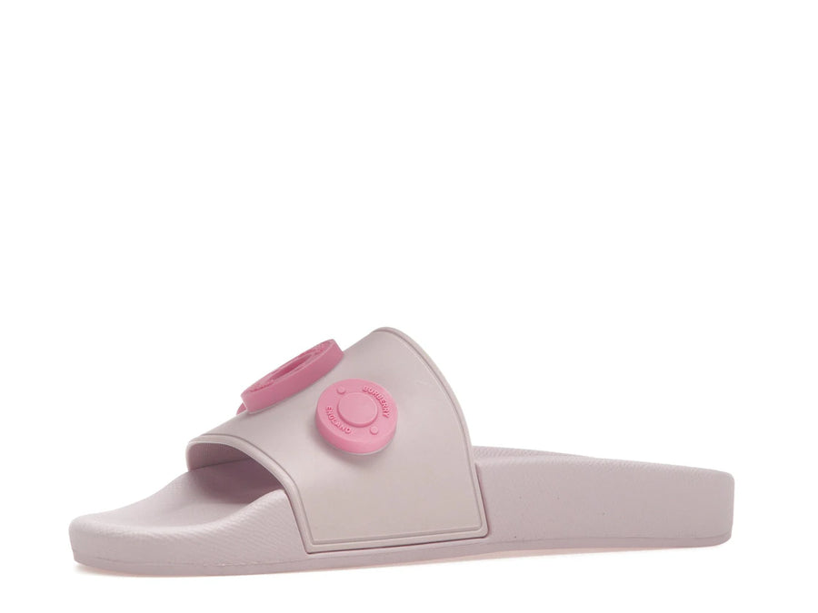Burberry Logo Graphic Rubber Slide Pale Candy Pink (Women's)
