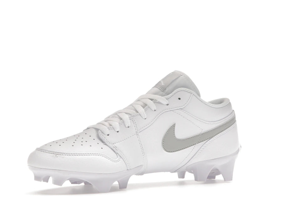 Crampons Jordan 1 Low TD Blanc Gris Brume