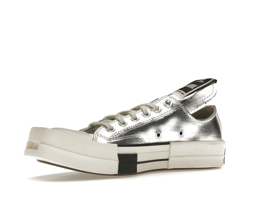 Converse TURBODRK Chuck Taylor All Star 70 Ox Rick Owens DRKSHDW Argent Blanc