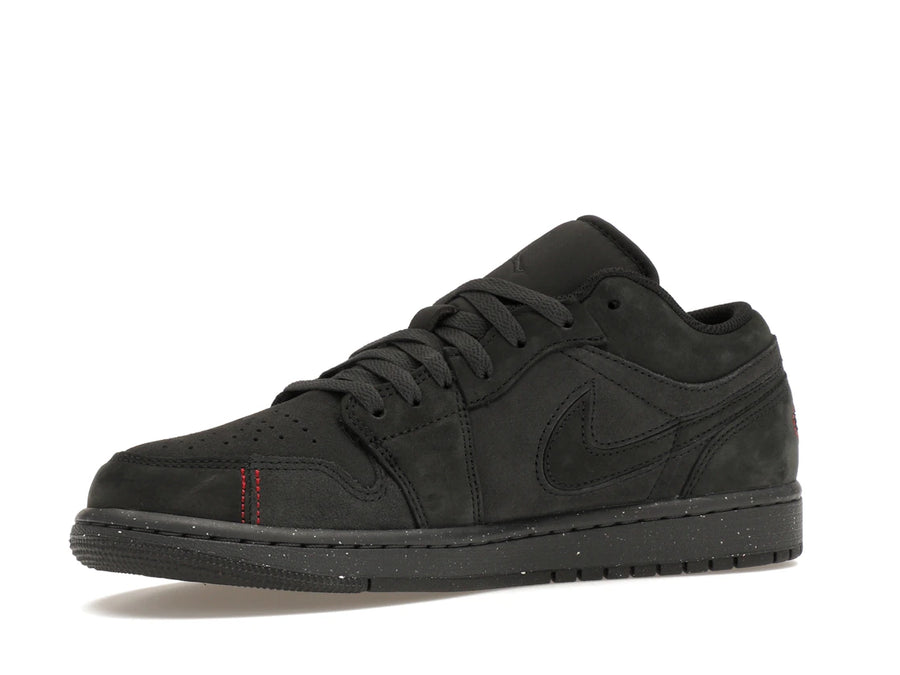Jordan 1 Low SE Craft Gris fumé foncé Rouge universitaire