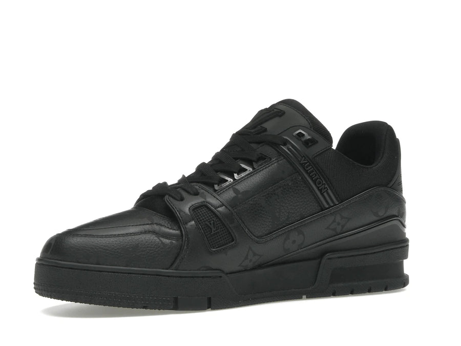 Baskets Louis Vuitton LV noires monochromes