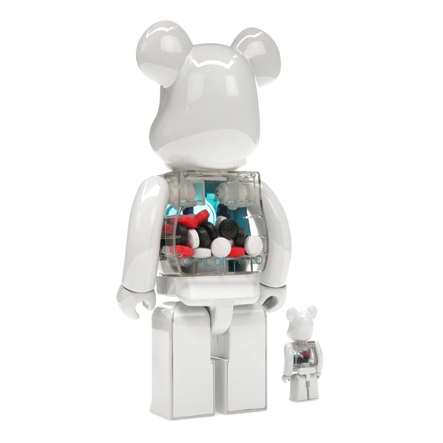 Bearbrick PiL 100% &amp; 400% Set Chrome Ver.