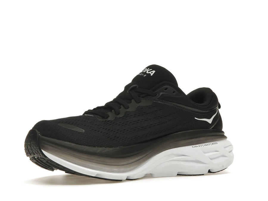 Hoka One One Bondi 8 Noir Blanc (Femme)