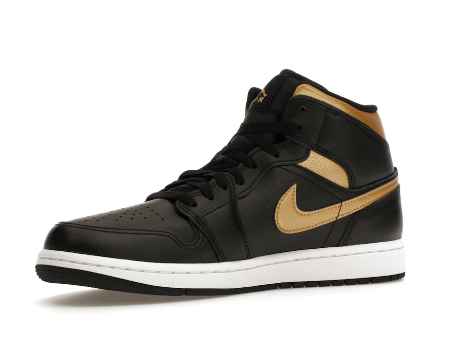 Jordan 1 Mid Noir Or Métallisé