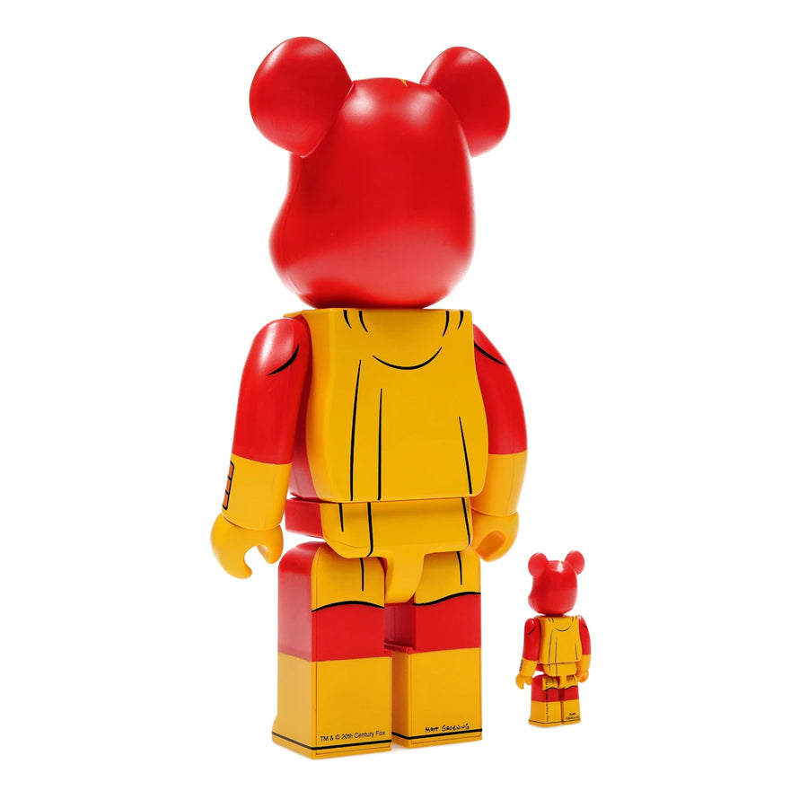Coffret Bearbrick Les Simpsons L'Homme Radioactif 100 % et 400 %
