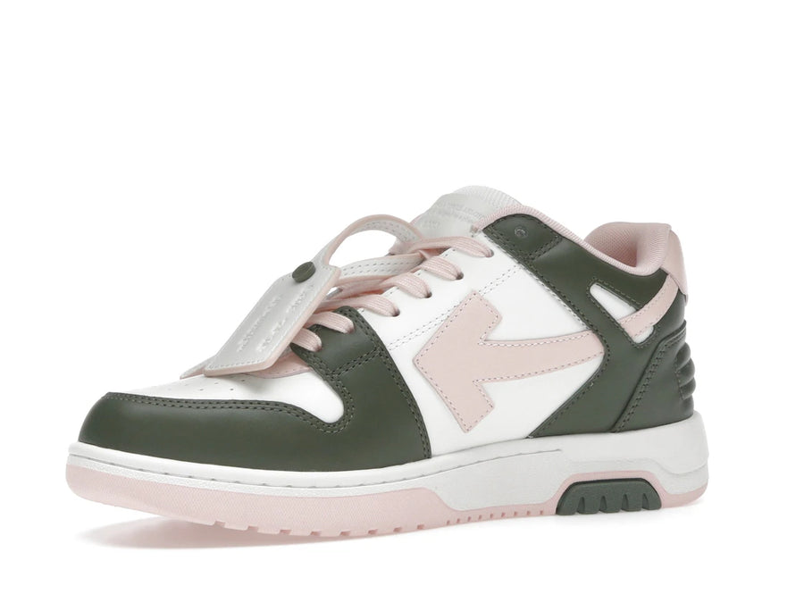 Baskets basses OFF-WHITE Out Of Office OOO blanches, vertes et roses (Femme)