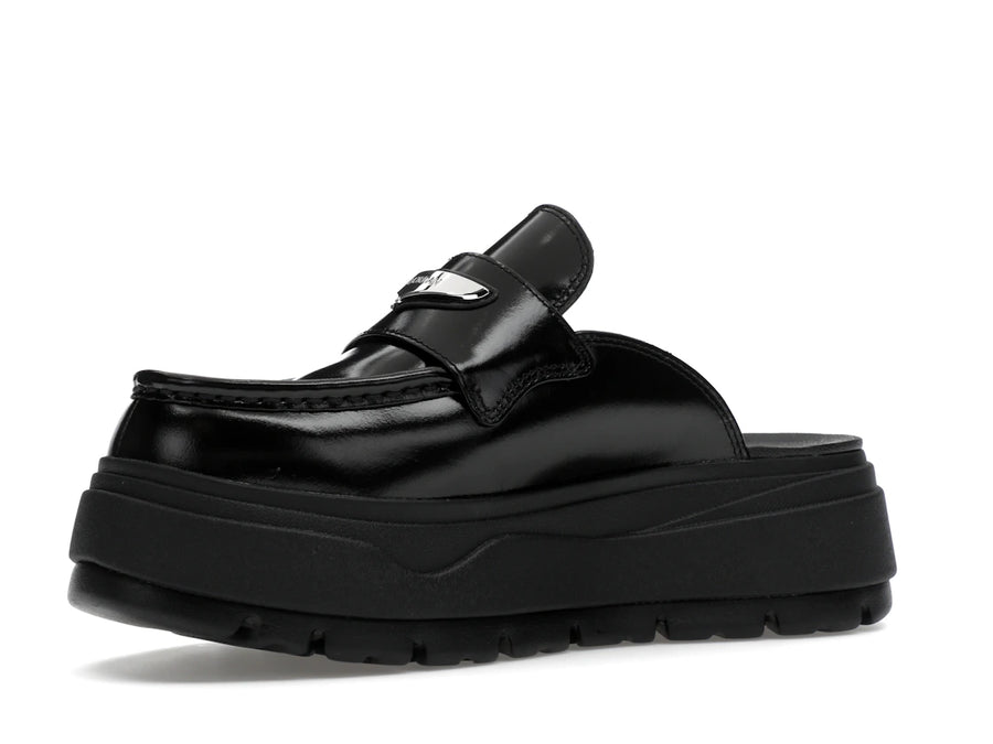 Mule Jordan Noir Argent Métallisé (Femme)