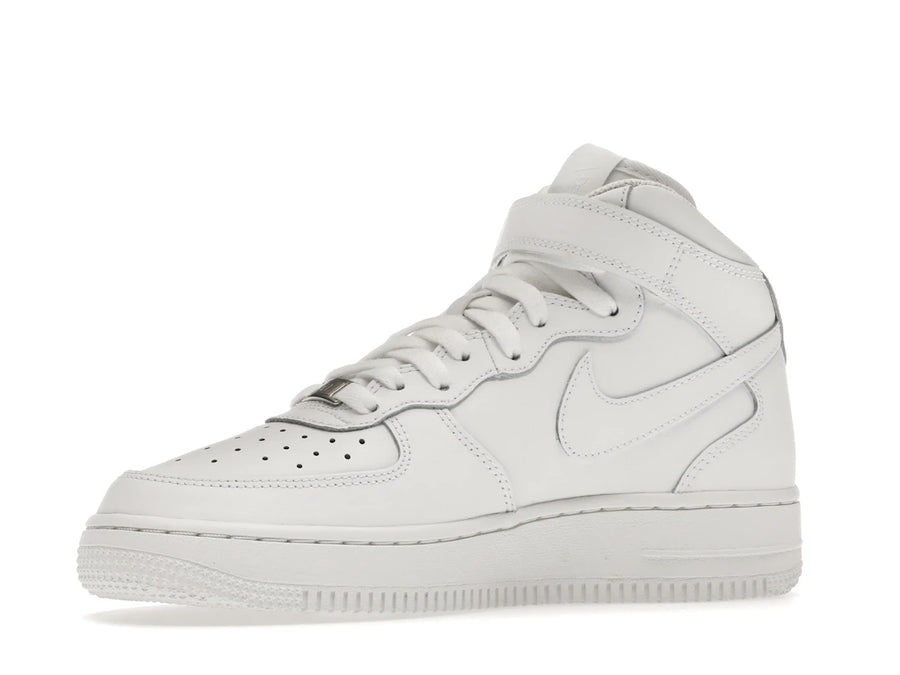 Nike Air Force 1 Mid LE Triple White (GS)