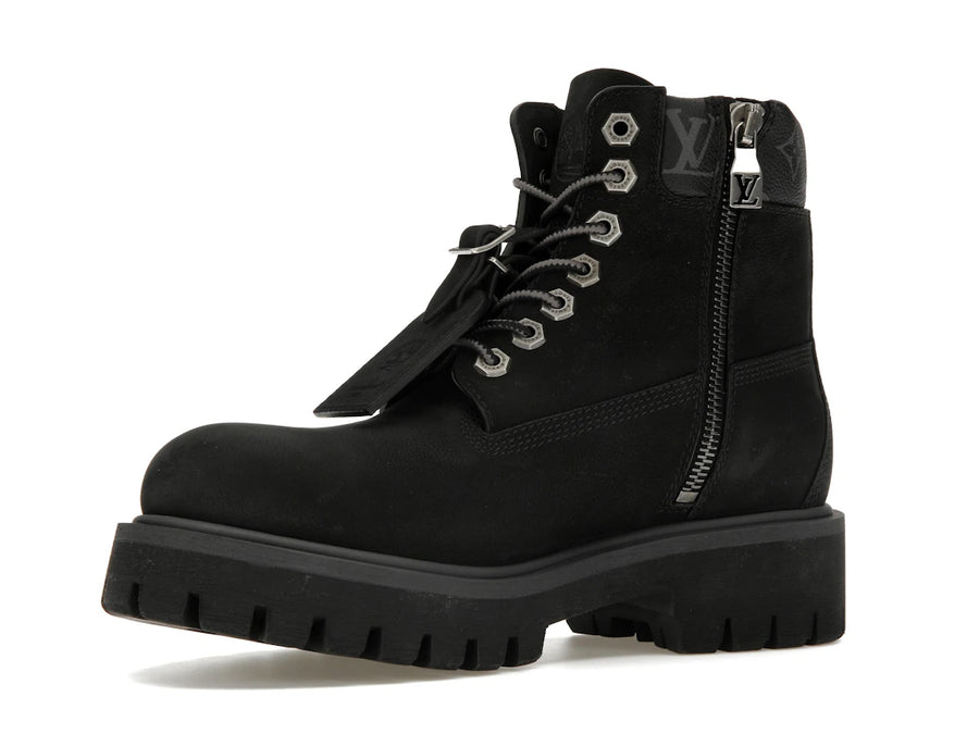 Bottines Louis Vuitton Timberland 6" noires