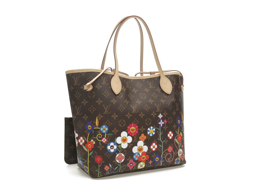 Louis Vuitton x Takashi Murakami Neverfull MM Superflat Monogramme