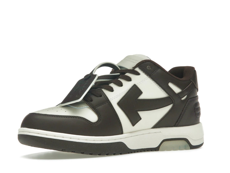 OFF-WHITE Out Of Office "OOO" Low Tops Chocolate Cream