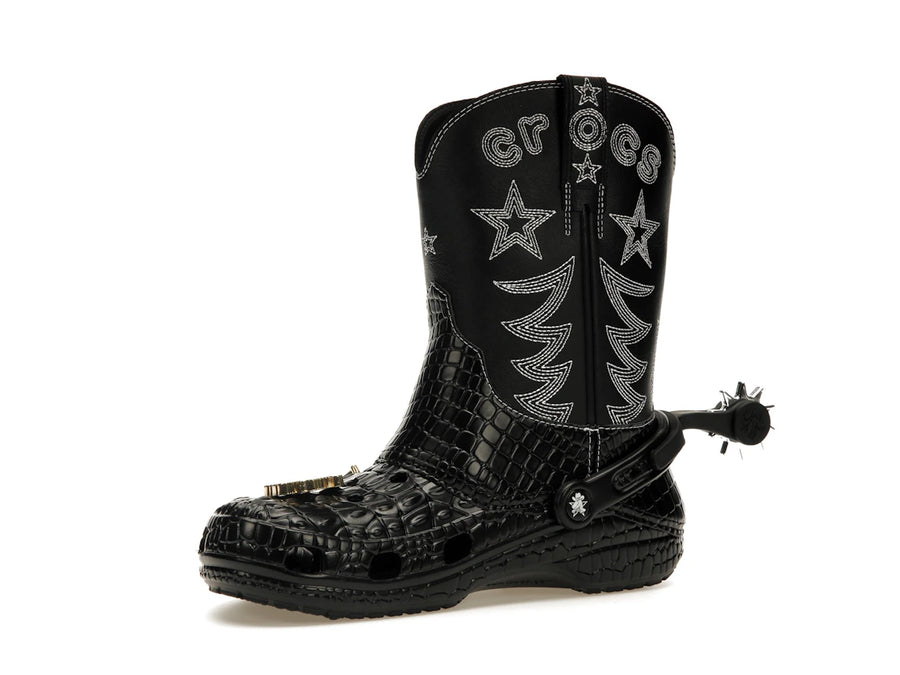 Bottes de cowboy classiques Crocs noires