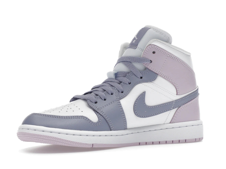 Jordan 1 Mid Indigo Haze Doll Blanc (Femme)