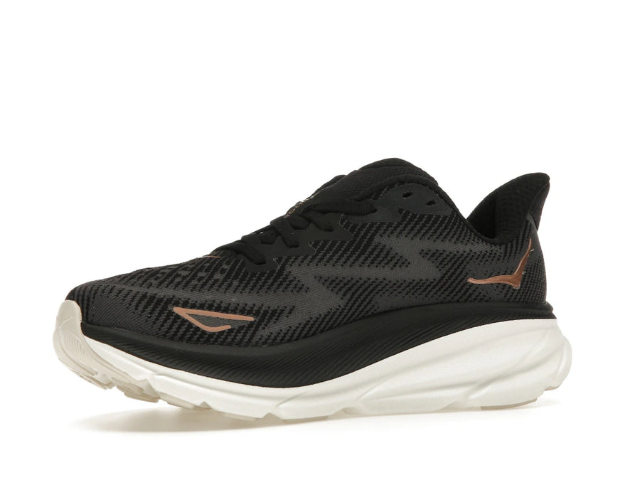 Hoka One One Clifton 9 Noir Or Rose (Femme)