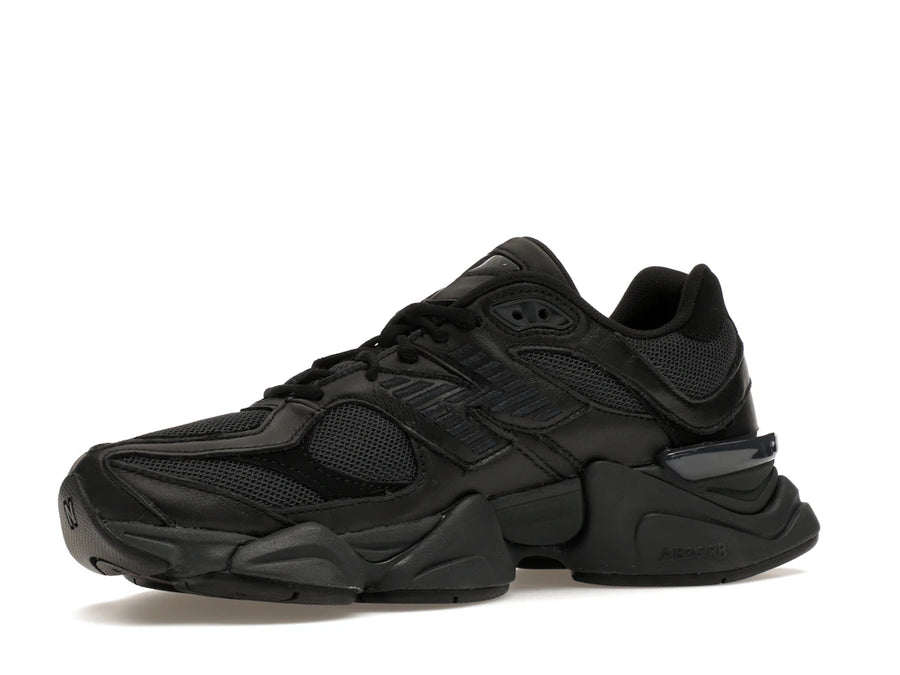 New Balance 9060 Triple Black Leather