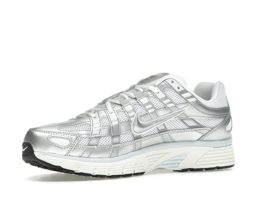 Nike P-6000 White Blue Tint Sail Metallic Silver (Women's)
