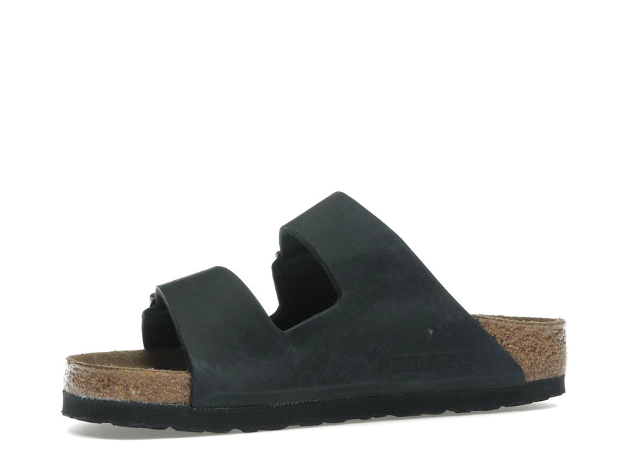 Birkenstock Arizona en cuir huilé noir