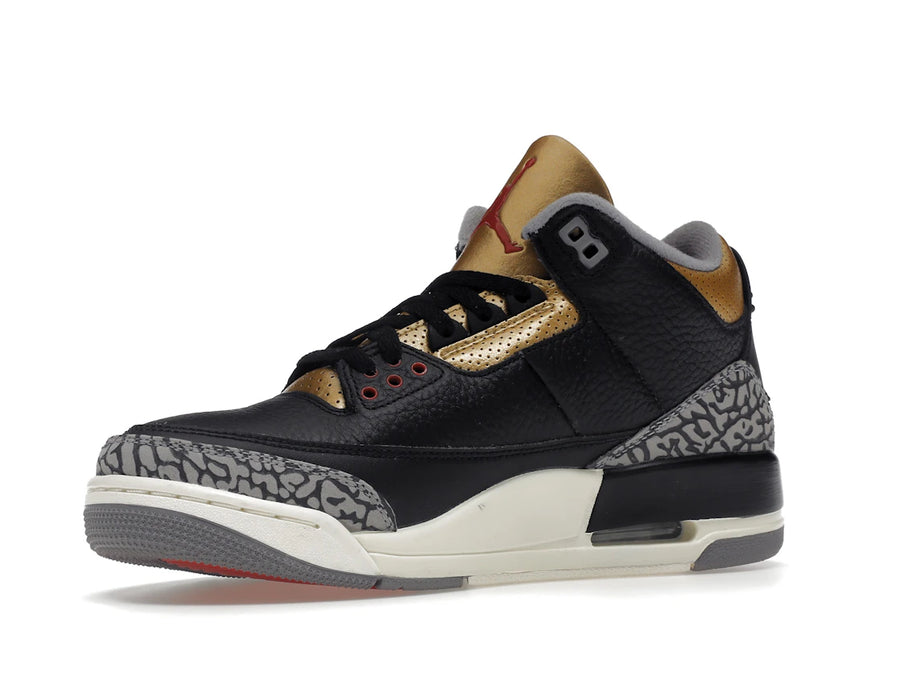Jordan 3 Retro Noir Ciment Or (Femme)