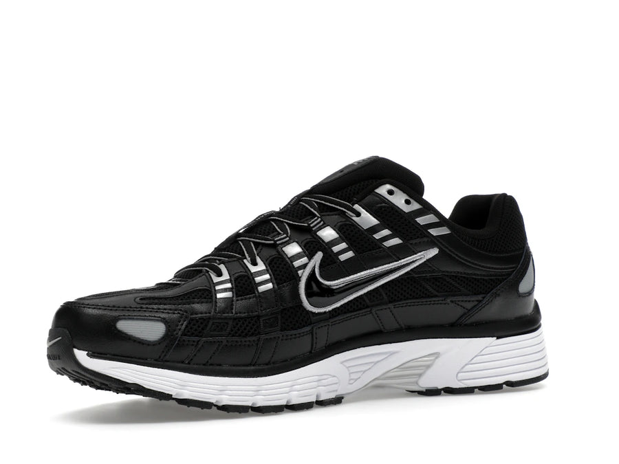 Nike P-6000 Noir Blanc Argent Métallisé