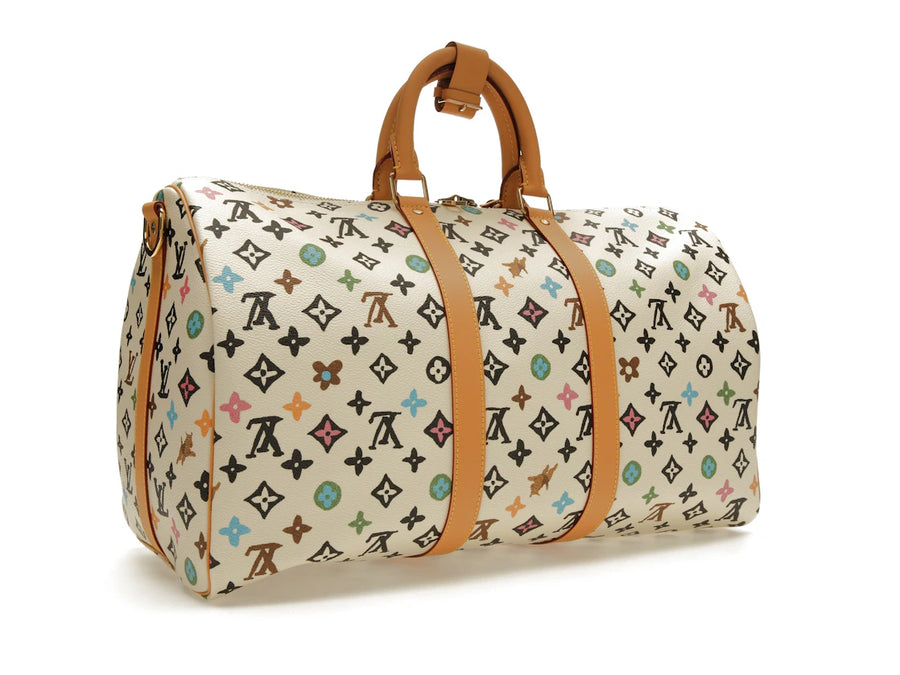 Sac de voyage Keepall Bandoulière 45 Vanille Craggy Monogram par Tyler, the Creator