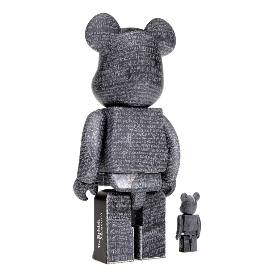 Bearbrick Le British Museum (La pierre de Rosette) - Coffret 100 % et 400 %