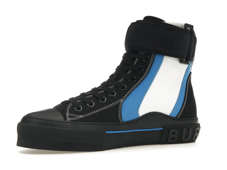 Burberry Sub High-Top Laced-Up Trainers Black Blue White