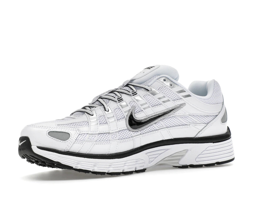 Nike P-6000 Blanc Argent Métallisé Noir