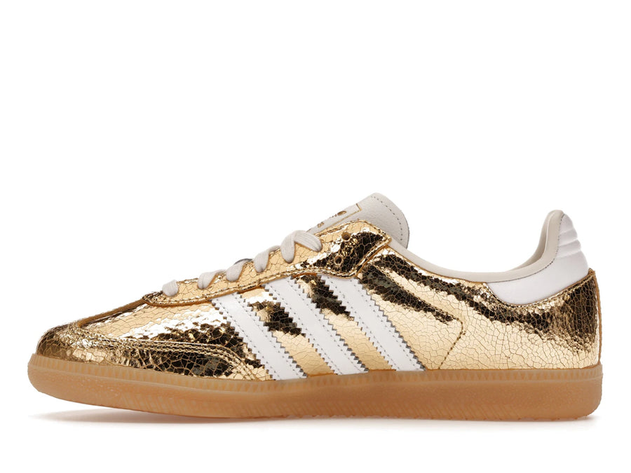 adidas Samba OG Gold Metallic Cracked Leather (Femme)