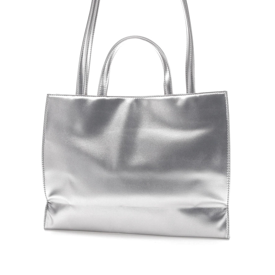 Telfar Shopping Bag Medium Silver
