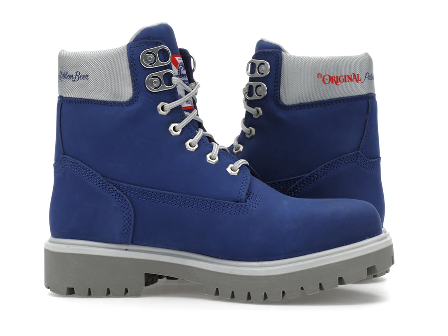 Bottes de travail Timberland PRO 6" à bout souple, en nubuck bleu Pabst Blue Ribbon