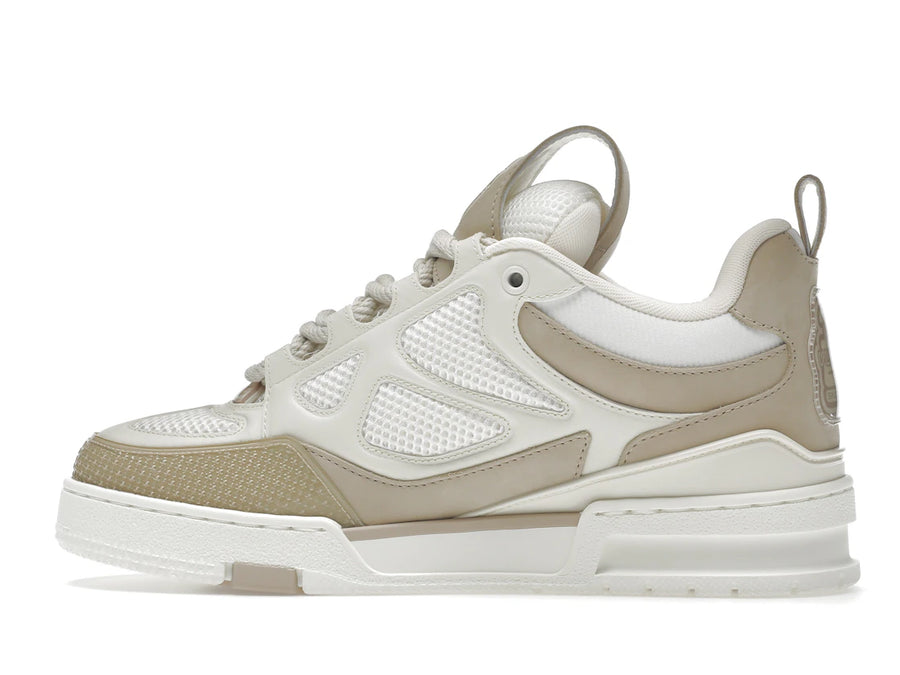 Baskets Louis Vuitton LV Skate Beige et Blanc