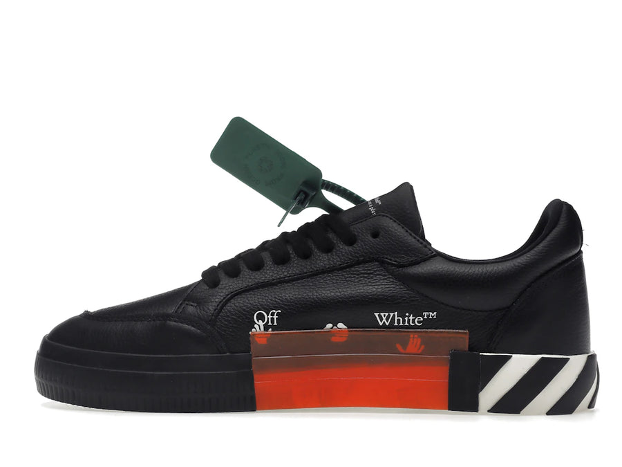 OFF-WHITE Vulc Low Leather Noir Blanc SS22
