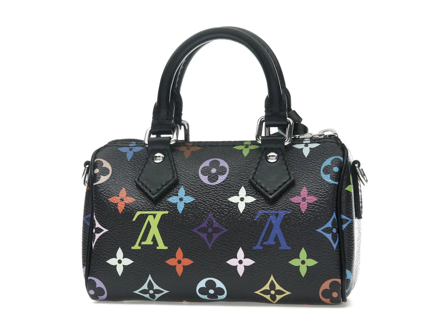 Louis Vuitton x Takashi Murakami Nano Speedy Noir Multicolore