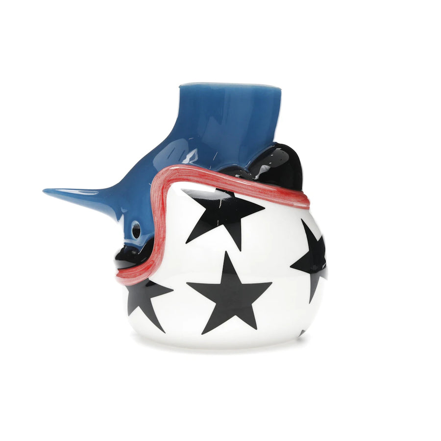 Parra The Upside Down Face Vase Helmet Figure Multicolor