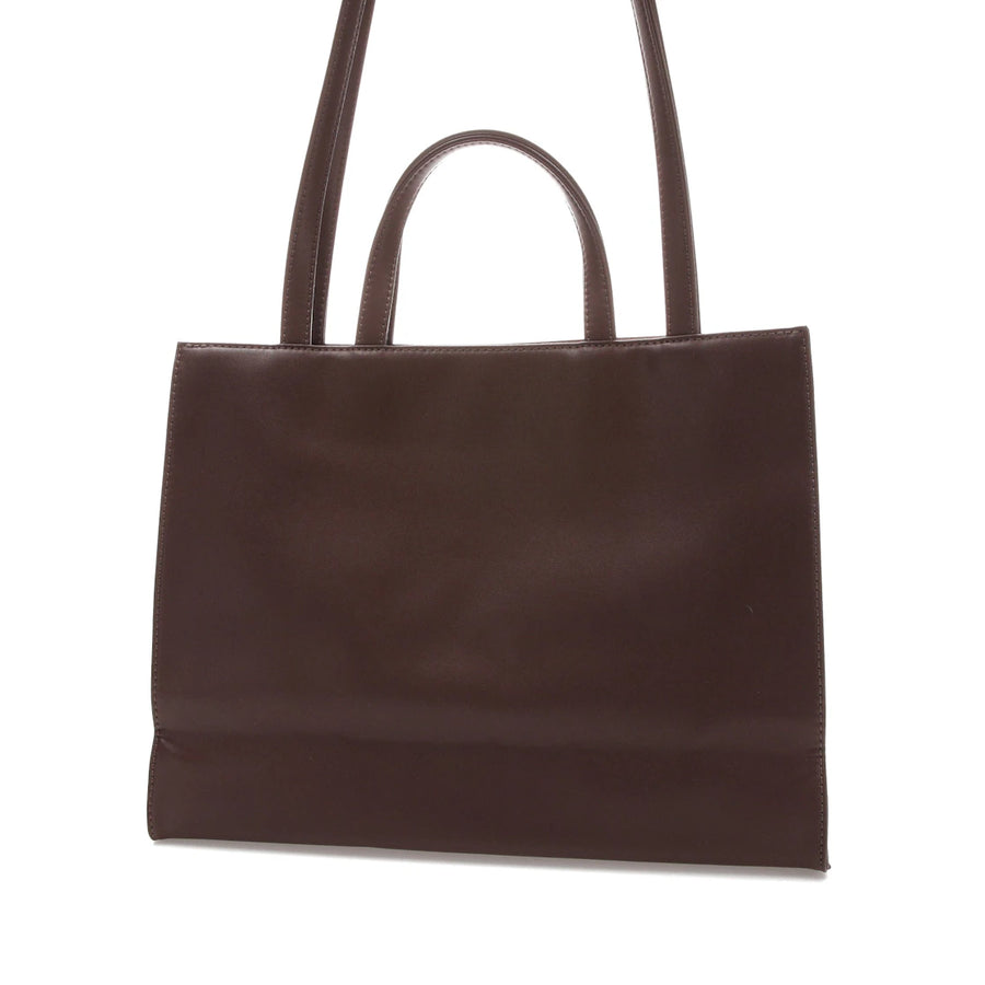 Sac à provisions Telfar, format moyen, couleur chocolat