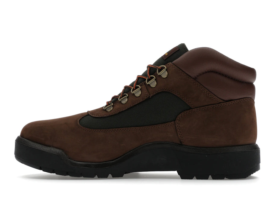 Bottes Timberland Field Boot mi-hautes à lacets imperméables couleur chocolat