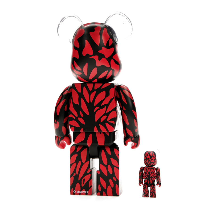 Bearbrick x Marvel Carnage 100% & 400% Set