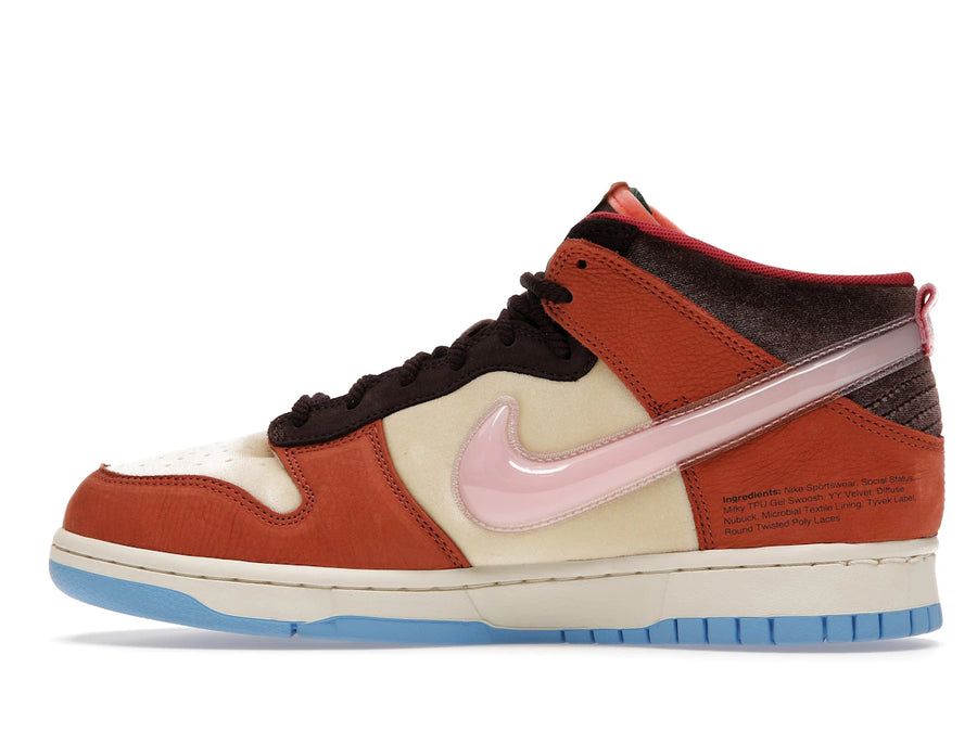 Nike Dunk Mid Social Status Déjeuner gratuit au lait au chocolat
