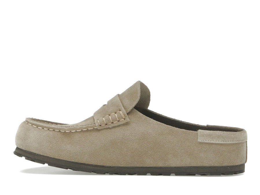 Birkenstock Naples en cuir suédé taupe