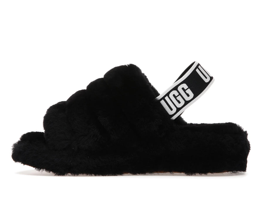 UGG Fluff Yeah Slide Black (Women's)