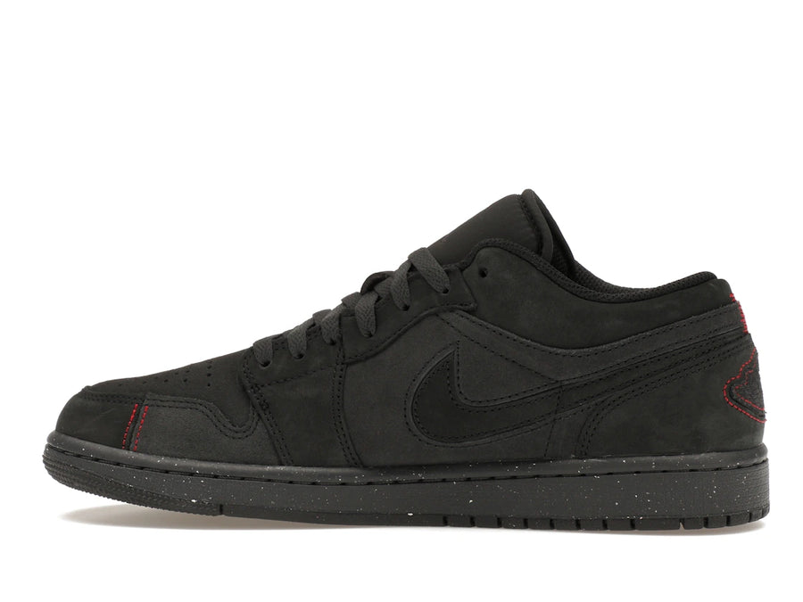 Jordan 1 Low SE Craft Gris fumé foncé Rouge universitaire