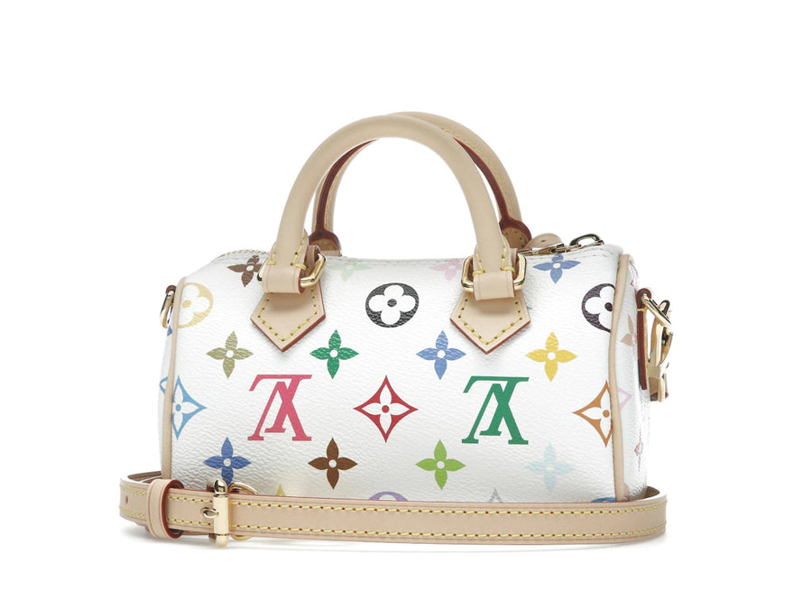 Louis Vuitton x Takashi Murakami Nano Speedy Blanc Multicolore