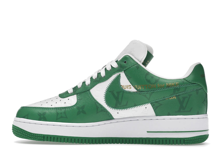 Louis Vuitton Nike Air Force 1 Low par Virgil Abloh Blanc Vert
